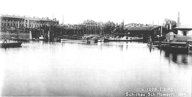 Los Astilleros Schichau en 1894.